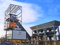 Low operating cost stationary type HZS60 Concrete Batching Plant 60m3/h 