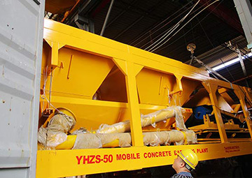 50m3 / h mobile betonmischanlage export nach philippinen